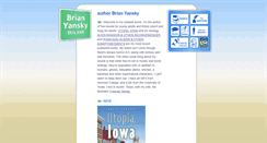 Desktop Screenshot of brianyansky.com